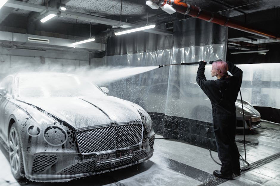 Rich foam applied during an express wash